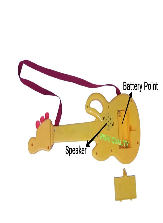 RISHI QUALITY Beautiful Music Guitar for Kids, It's Time to Play, Learn to Play. Mini Guitar Instrument with Sound for Kids Best Diwali Gift, Birthday Return Gift. Small Size. Colour May Be Vary - Image 4